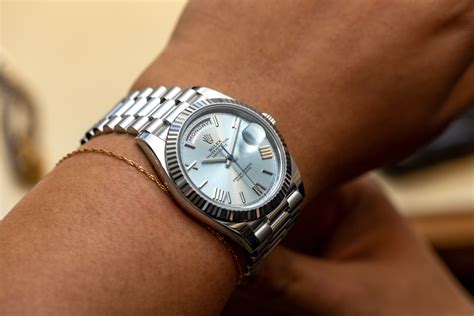 rolex day date platinum blue|rolex day date 36 platinum.